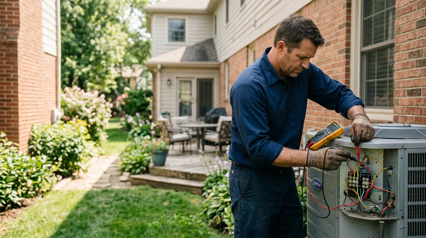 HVAC technician working near Rocky Point, NY